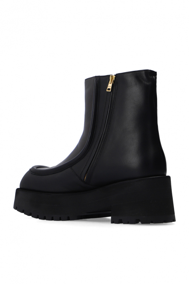 【送料&関税込】Marni Boots MARNI Ankle Black Leather Boots